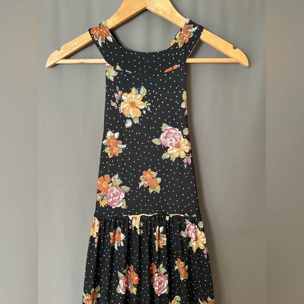 Free People Black Floral Maxi Dress - Picture 8 of 11